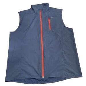 Southern Tide Vest Mens XL Blue Lightweight Full Zip Performance Golf Fishing